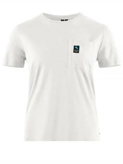 Women's Runa Pocket Short Sleeve T-Shirt Snow - KLATTERMUSEN - BALAAN 2