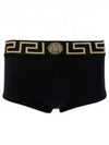 Greca Swim Trunk Shorts Black - VERSACE - BALAAN.