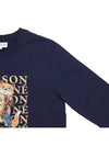 Fox Champion Print Sweatshirt Navy - MAISON KITSUNE - BALAAN 5