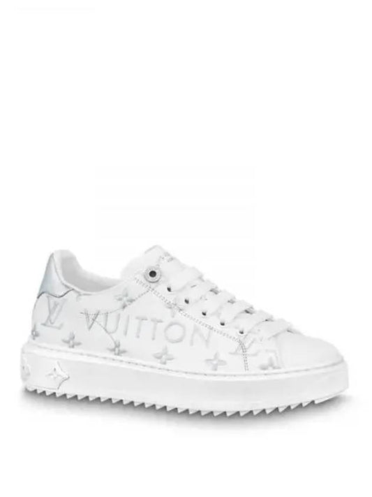 Time Out Low Top Sneakers White Silver - LOUIS VUITTON - BALAAN 2