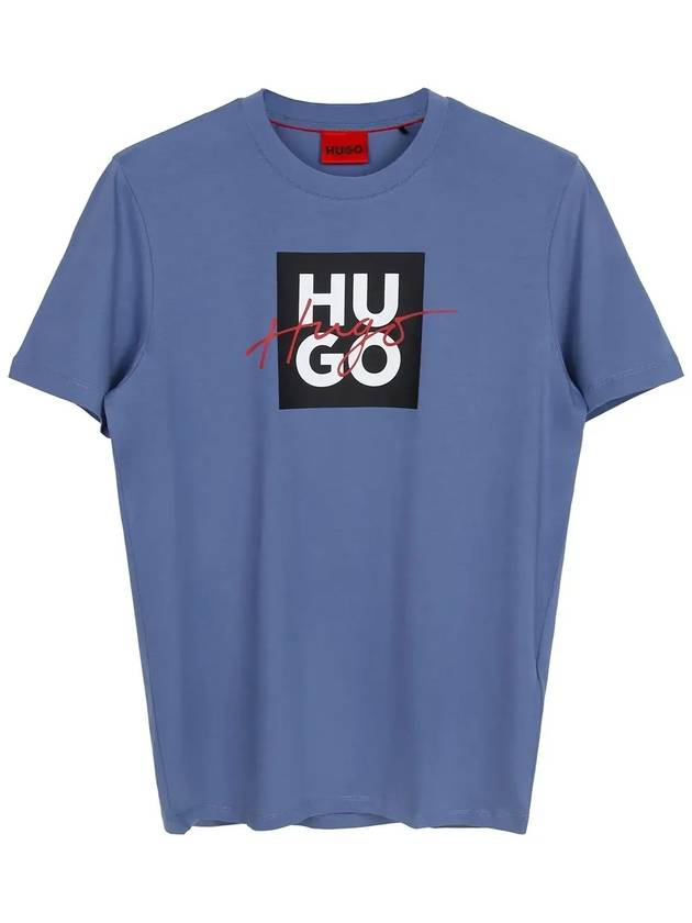 Short Sleeve T-Shirt 50484217 513 Violet - HUGO BOSS - BALAAN 2