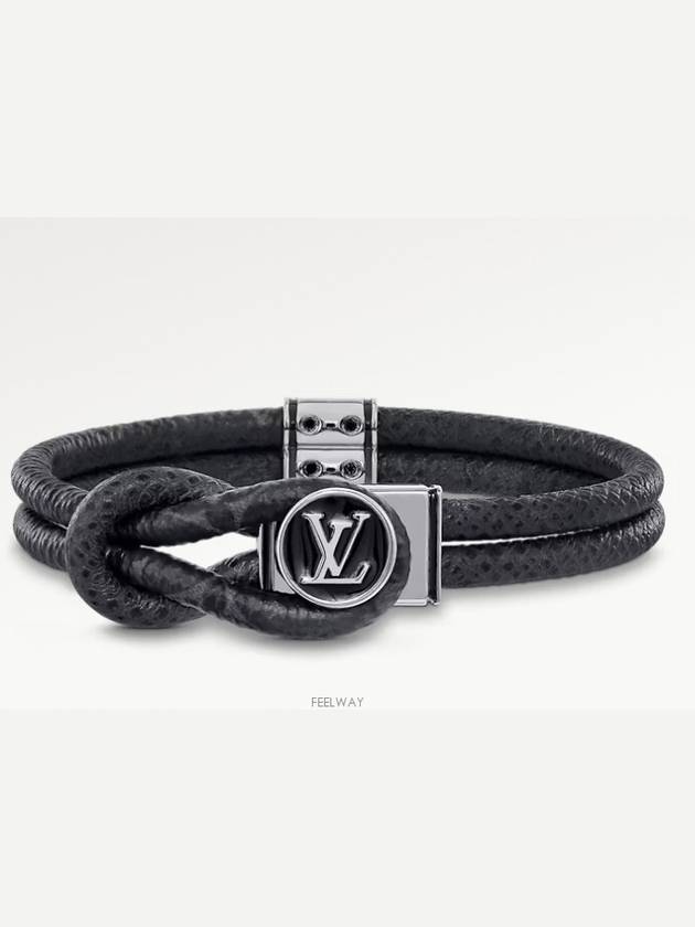 Loop It Monogram Eclipse Bracelet Black - LOUIS VUITTON - BALAAN 2