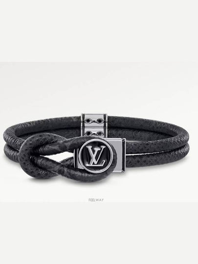 Loop It Monogram Eclipse Bracelet Silver Black - LOUIS VUITTON - BALAAN 2