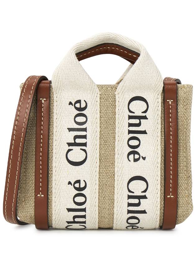 Nano Woody Tote Bag White Brown - CHLOE - BALAAN 2