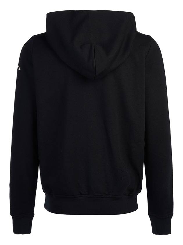 Jasons Embroidered Logo Zip Up Hoodie Black - RICK OWENS - BALAAN 4