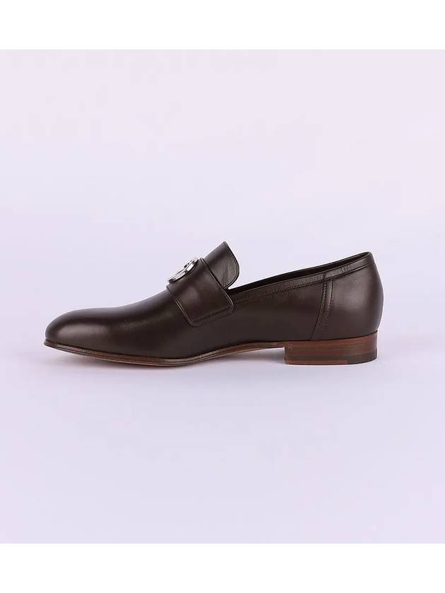 Interlocking G Leather Loafers Brown - GUCCI - BALAAN 4