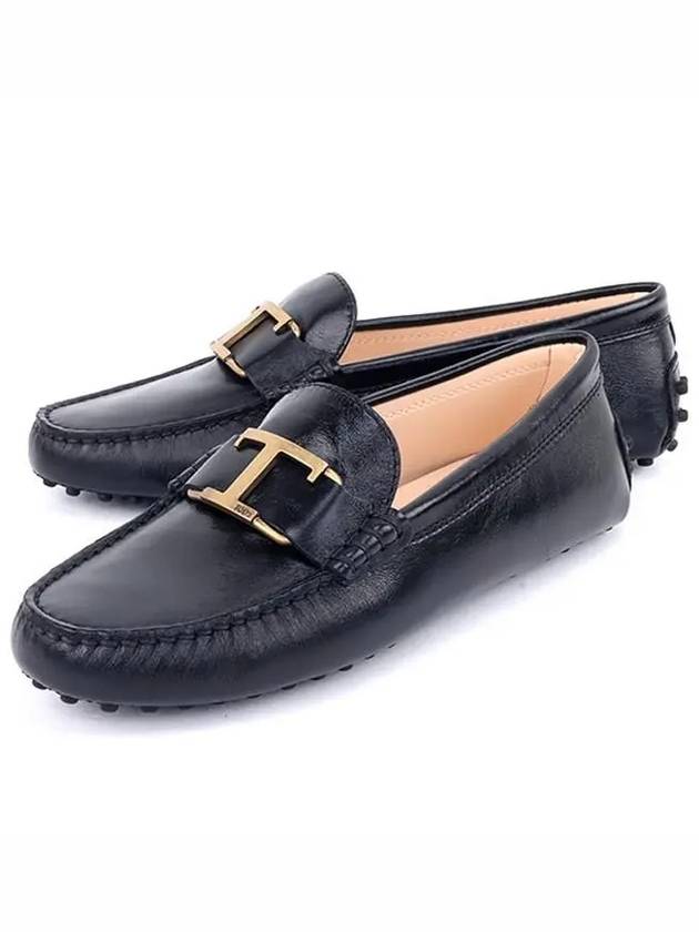 Logo Driving Shoes Black - TOD'S - BALAAN.