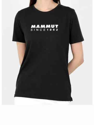 Classic Core Logo Short Sleeve T-Shirt Black - MAMMUT - BALAAN 1