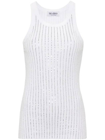 The Attico Tank Top With Rhinestones - THE ATTICO - BALAAN 1