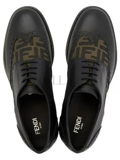 Leather Lace Up Derby Black - FENDI - BALAAN 2