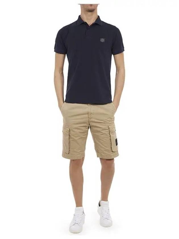 Logo Patch Washing Polo Shirt Navy - STONE ISLAND - BALAAN 6