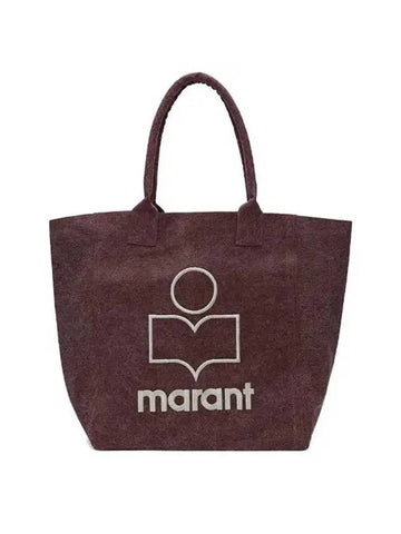 Yenky Embroidered Logo Shopper Tote Bag Purple - ISABEL MARANT - BALAAN 1