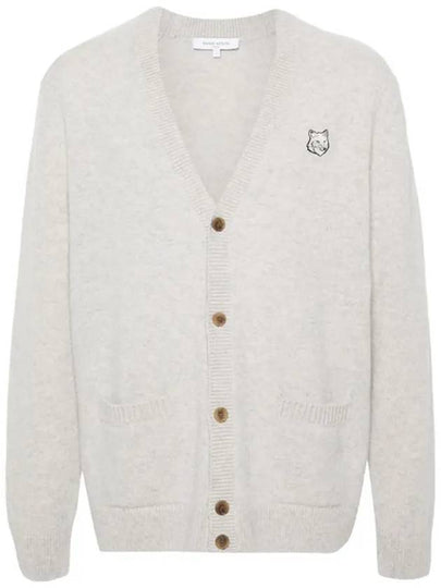 Maison Kitsune Bold Fox Head Patch Men s Wool Cardigan NM00506 H120 - POLO RALPH LAUREN - BALAAN 2