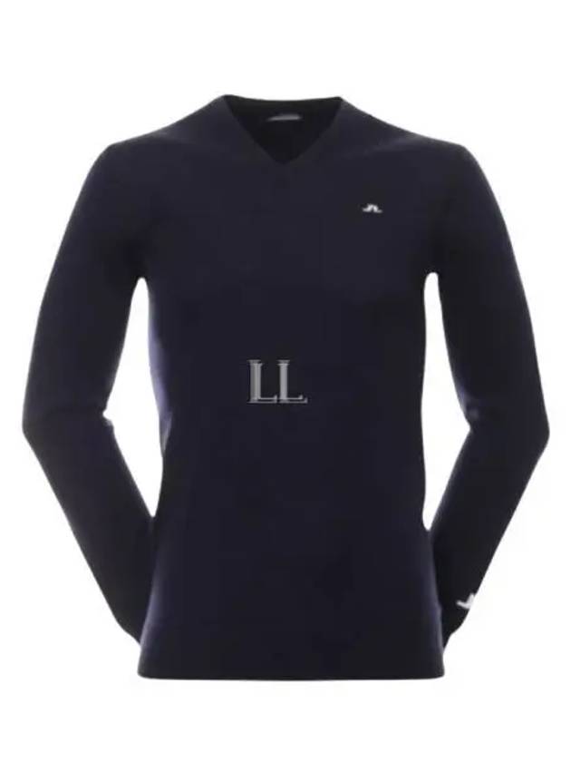 Lymann V Neck Knit Top Navy - J.LINDEBERG - BALAAN 2