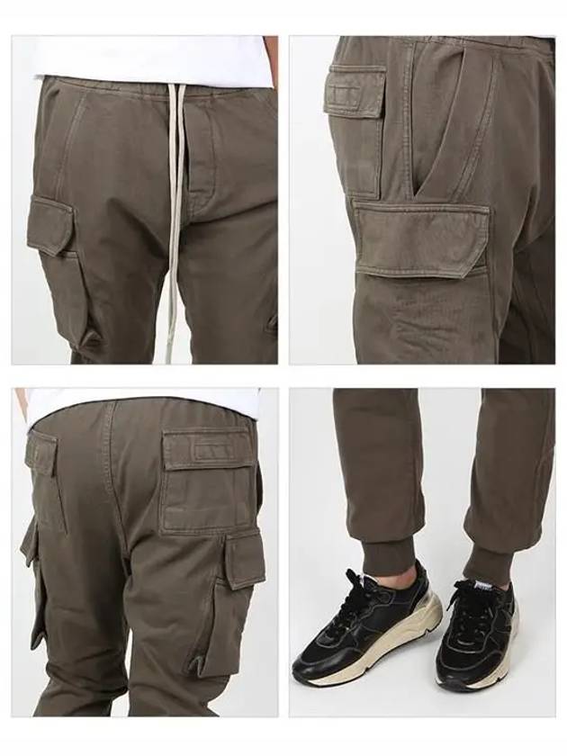 Dark Shadow Mastodon Cut Cargo Cotton Track Pants Dust - RICK OWENS - BALAAN 4