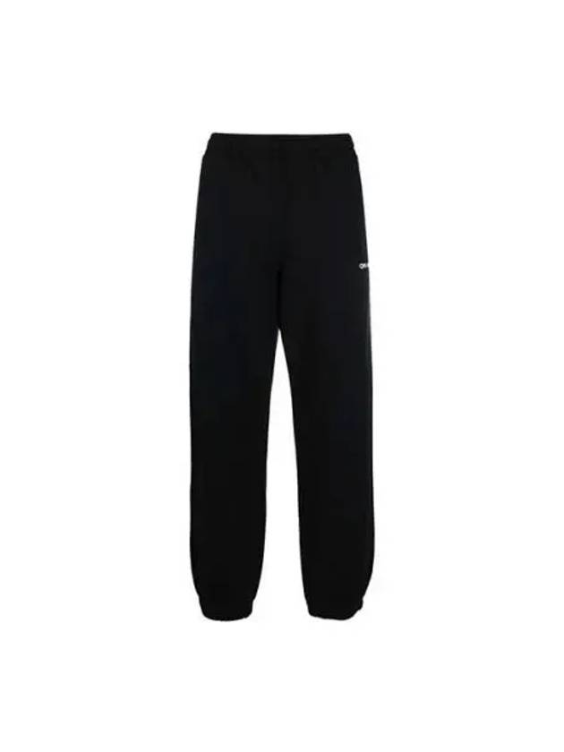 Men's Caravaggio Diag Logo Jogger Track Pants Black - OFF WHITE - BALAAN 2