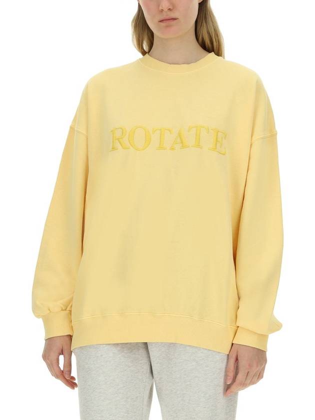 Rotate Birger Christensen Sweatshirt With Logo - ROTATE - BALAAN 4