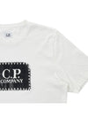 Stitch Logo Cotton Short Sleeve T-Shirt White - CP COMPANY - BALAAN 5