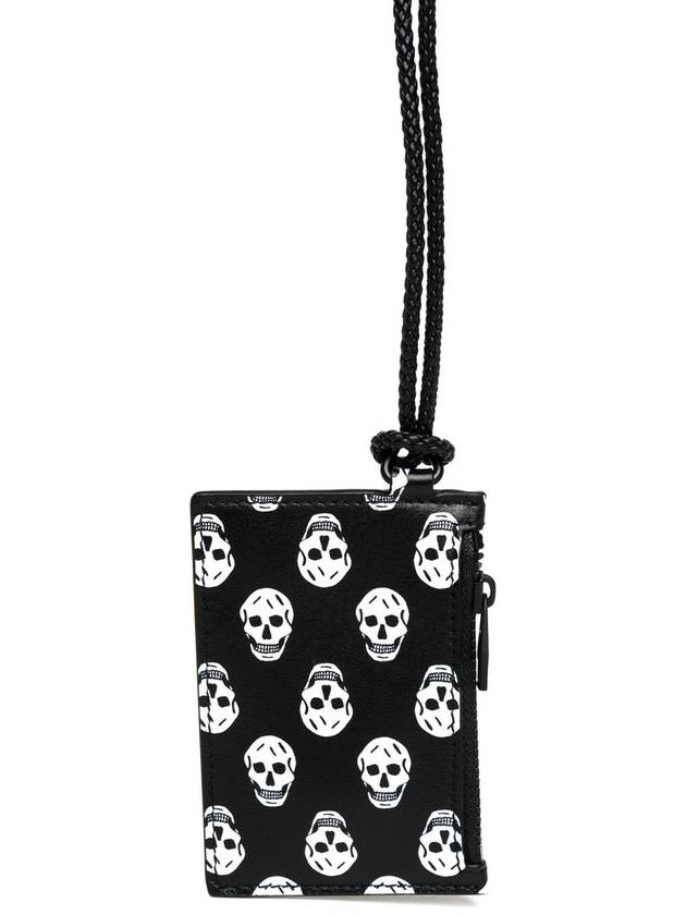 Skull Strap Card Wallet Black - ALEXANDER MCQUEEN - BALAAN 8