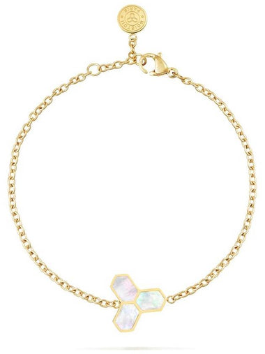 Muriel bracelet 13 gold motherofpearl motif 1 - MOIETOII PARIS - BALAAN 1