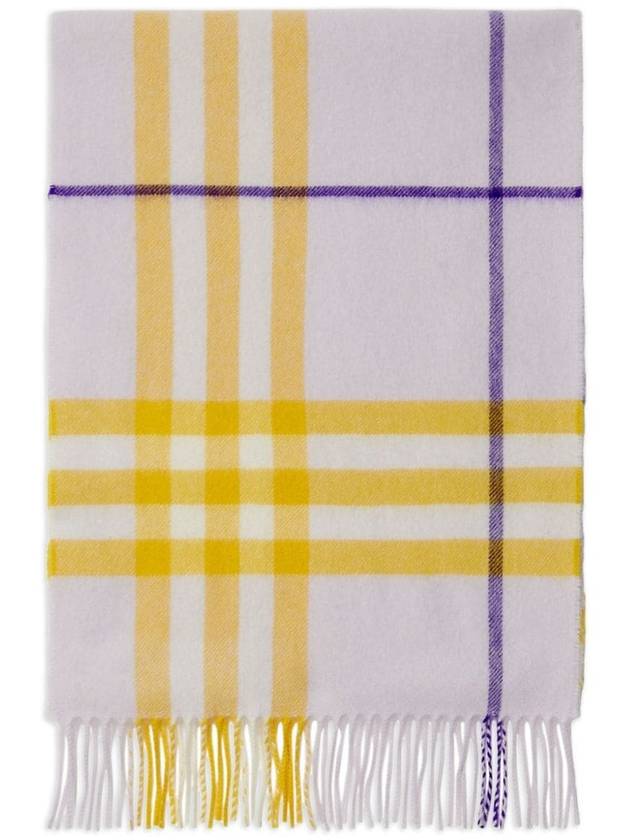 Check Cashmere Scarf Pink - BURBERRY - BALAAN 3