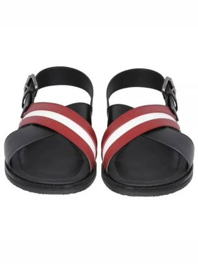 Jamilo Leather Sandals Black - BALLY - BALAAN 2