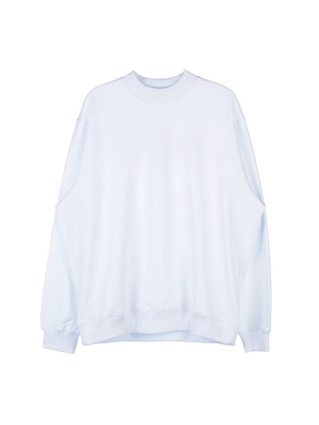 Brushed Logo Print Sweatshirt White - MSGM - BALAAN 3