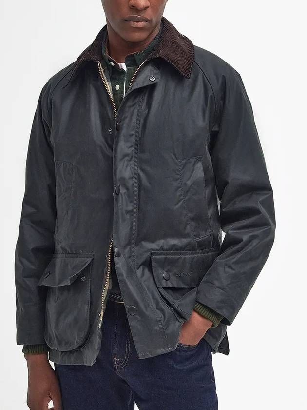 Bedale Wax Half Lined Jacket Sage - BARBOUR - BALAAN 3