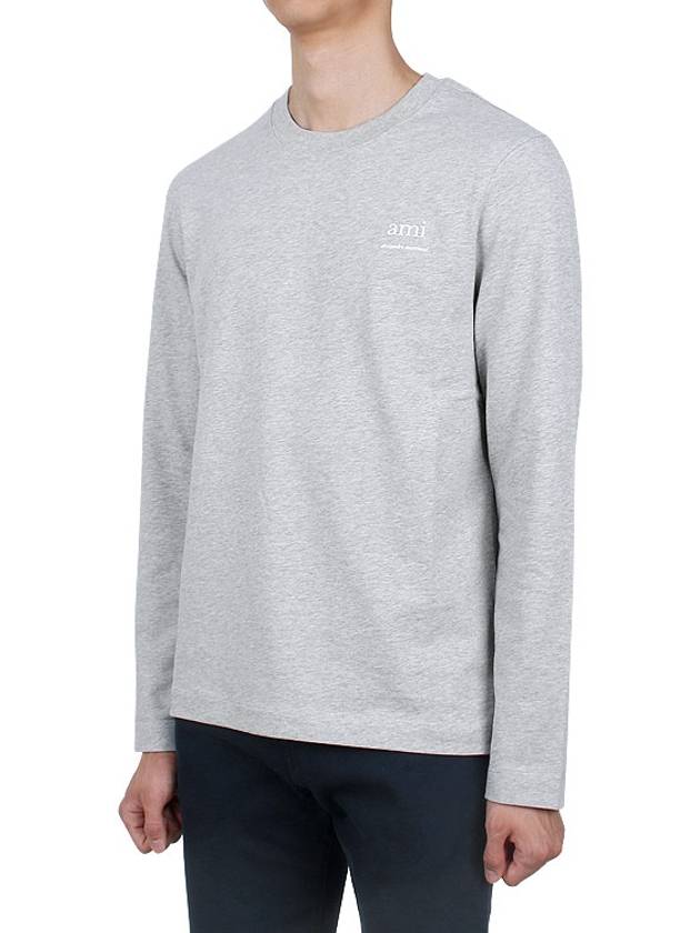 Alexandre Mattiussi Long Sleeve T-Shirt Grey - AMI - BALAAN 4