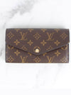 Sarah Wallet Long Brown - LOUIS VUITTON - BALAAN 3