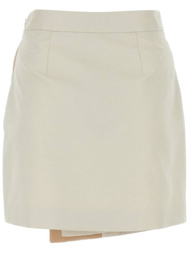 24SS Short Skirt FQ7583AWZWF1P2N P24 LINEN - FENDI - BALAAN 3