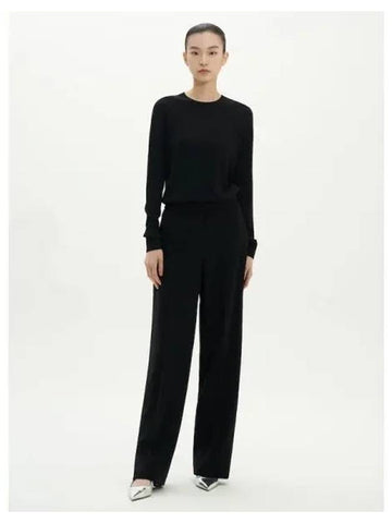 Women s Crepe Relaxed Fit Straight Pants Trousers Black Domestic Product GM0024071186158 - THEORY - BALAAN 1