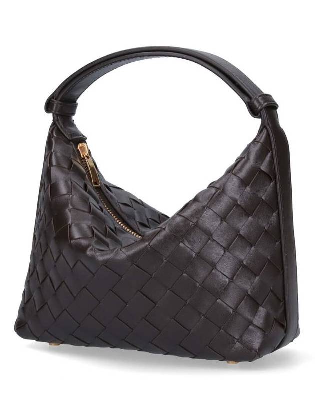 Intrecciato Small Leather Shoulder Bag Brown - BOTTEGA VENETA - BALAAN 3