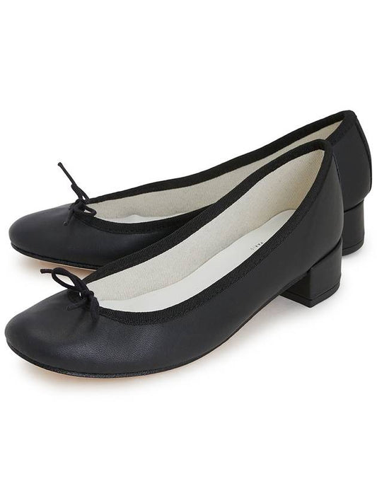 Women's Camille Middle Pumps Shoes Matte Black - REPETTO - BALAAN 2