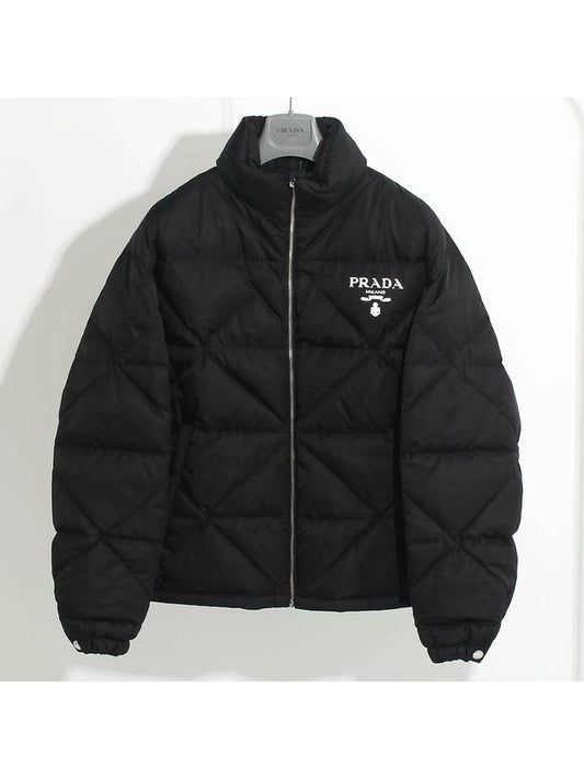 Re-Nylon Down Padded Jacket Black - PRADA - BALAAN 2