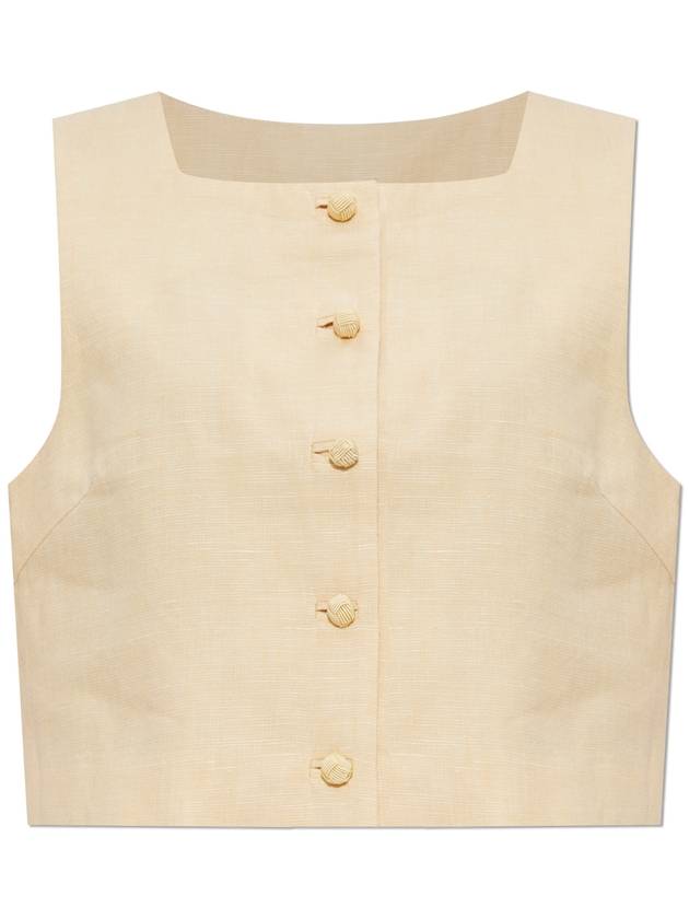 Posse Linen Vest Rio, Women's, Beige - POSSE - BALAAN 1