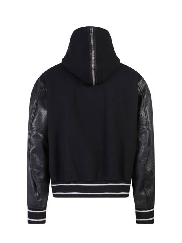 Men's Wool Blend Bomber Jacket Black - GIVENCHY - BALAAN 3