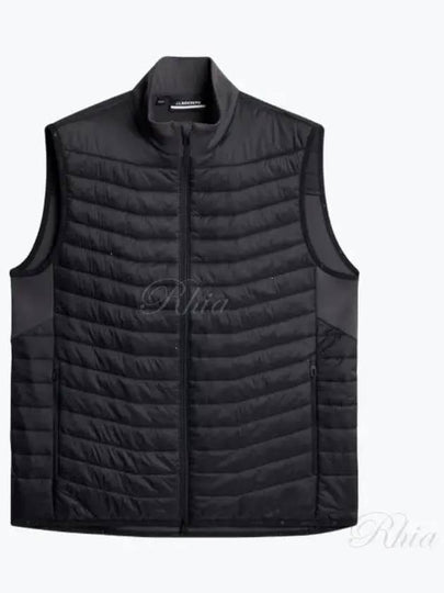 Men's Holden Quilt Hybrid Vest Asphalt - J.LINDEBERG - BALAAN 2