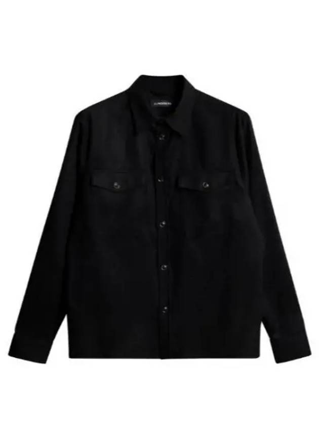 FLAT WOOL OVERSHIRT FMOS11454 9999 Men s - J.LINDEBERG - BALAAN 1