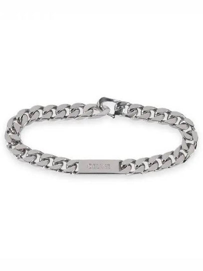 Gourmette Rhodium Finish Bracelet Silver - CELINE - BALAAN 2