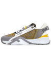 Flow FF Logo Low Top Sneakers Grey - FENDI - BALAAN 4