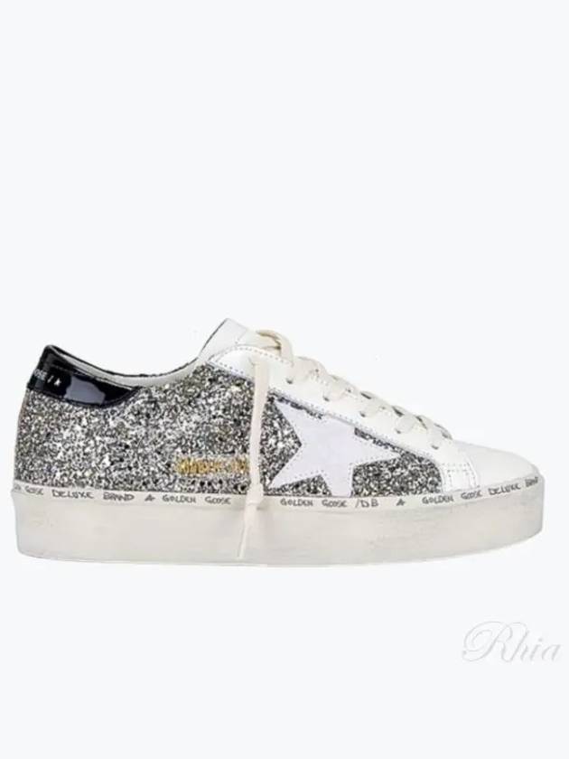 Hi Star Glitter Low Top Sneakers Silver - GOLDEN GOOSE - BALAAN 2