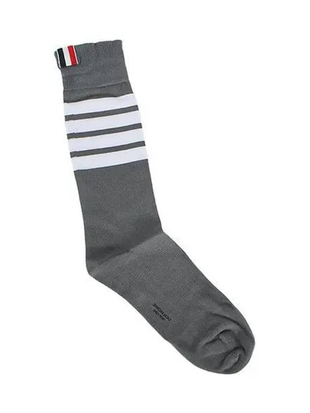 Striped Socks Medium Grey - THOM BROWNE - BALAAN 2