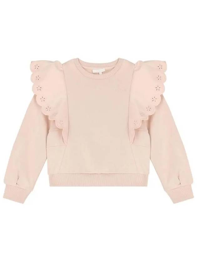 Kids Frill Sweatshirt Pink - CHLOE - BALAAN 1