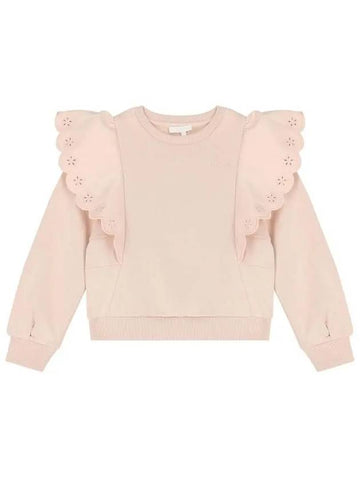 Kids Frill Sweatshirt Pink - CHLOE - BALAAN 1