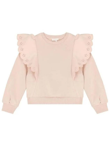 Kids Frill Sweatshirt Pink - CHLOE - BALAAN 1