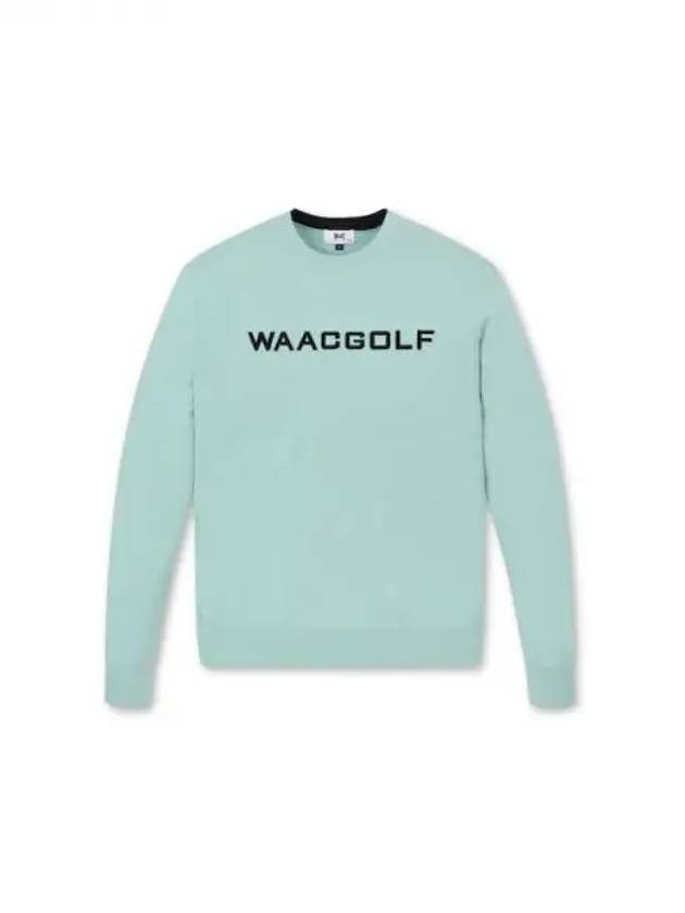 Golf Men s Logo Crew Neck Knit Sweater WMWAA24623 Mix Domestic Product GQ0Z24082635111 - WAAC - BALAAN 1