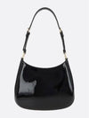 Cleo Patent Leather Shoulder Bag Black - PRADA - BALAAN 4