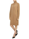 Zerbino Turtleneck Collar Short Dress Brown - MAX MARA - BALAAN 5