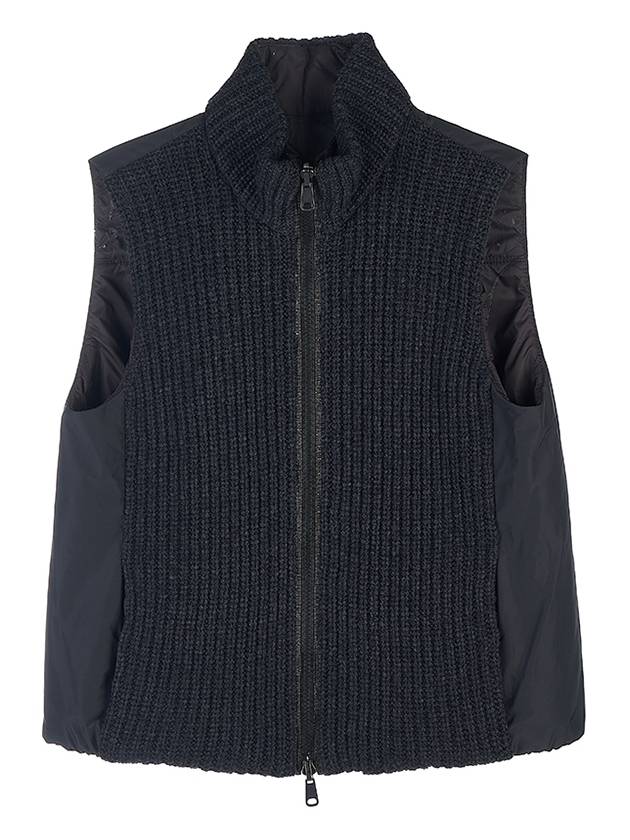 Women's Reversible High Neck Zip-Up Vest Black - BRUNELLO CUCINELLI - BALAAN 3